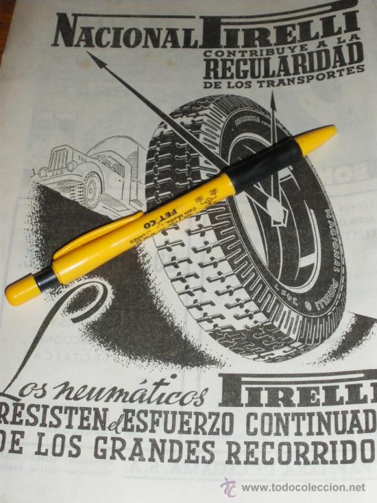 Carros e motociclos: PIRELLI, 2 ANUNCIOS DE NEUMATICOS Y CONDUCTORES.