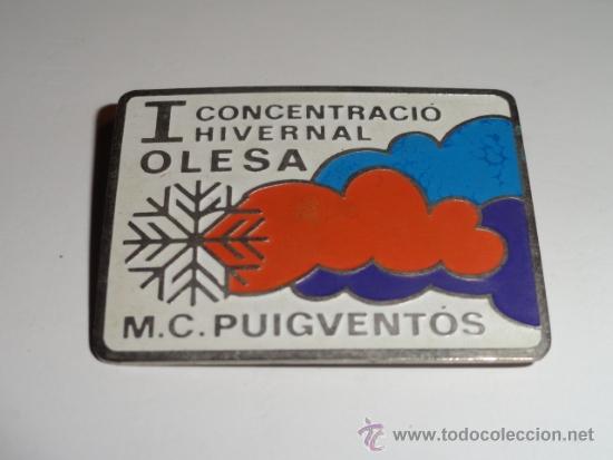 Voitures et Motocyclettes: PIN AGUJA MOTO I CONCENTRACIO HIVERNAL OLESA, MOTO CLUB PUIGVENTOS