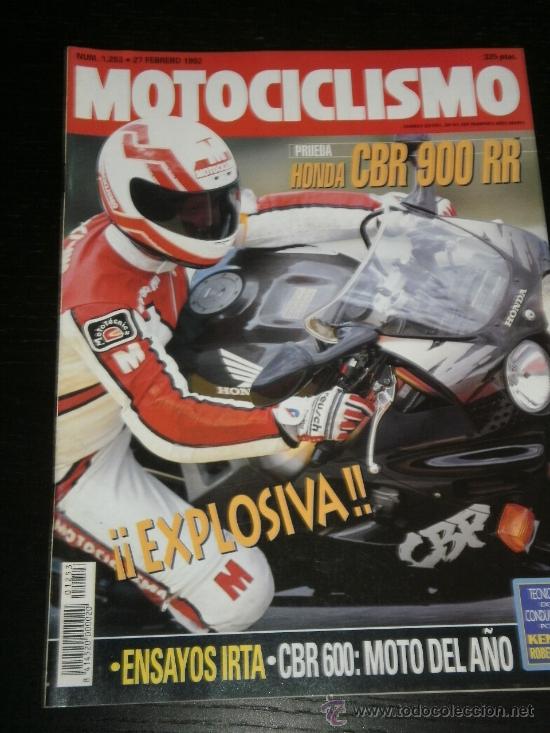 Coches y motocicletas: MOTOCICLISMO N&ordm; 1253 - FEBRERO 1992 - HONDA CBR 900 RR / COMPARATIVA CROSS 125 / PRUEBAS IRTA