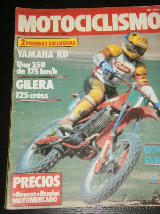 Coches y Motocicletas: MOTOCICLISMO N&ordm; 657 - MAY 1980 - YAMAHA RD / GILERA 125 CROSS / MONTESA IMPALA 80