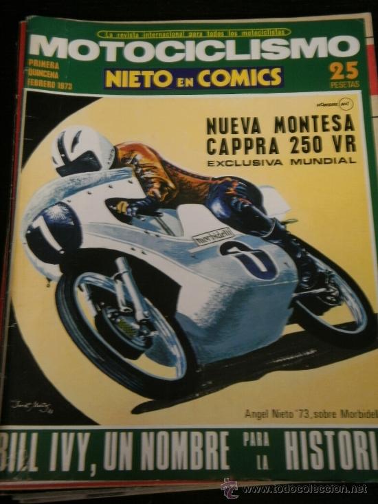 Coches y Motocicletas: MOTOCICLISMO 1&ordf; QUINCENA - FEB 1973 - MONTESA COTA 123 / NORTON 73 / POSTER LANSIVUORI (YAMAHA 350)