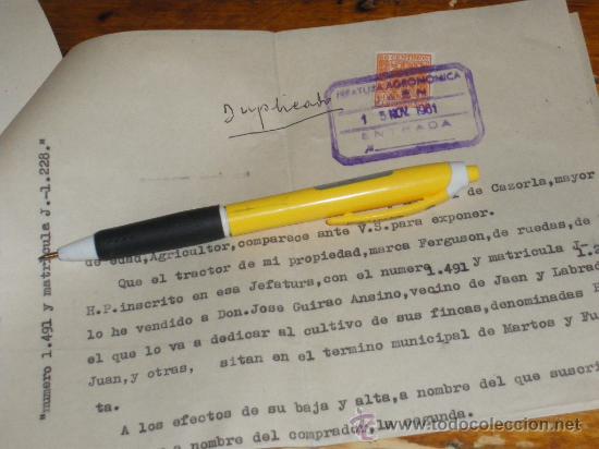 Cars and Motorcycles: COMPRA VENTA VDE TRACTOR FERGUSON, CON ALTA Y BAJA DEL MINISTERIO. 1961.