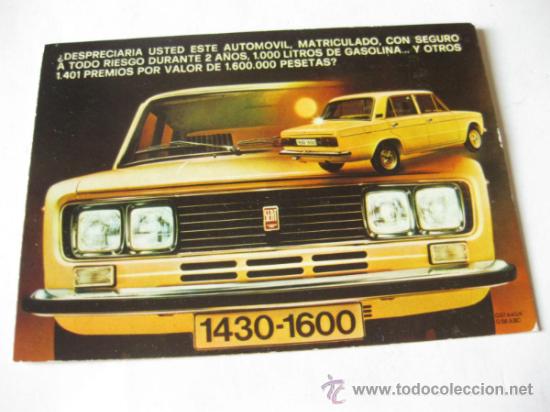 Coches y Motocicletas: POSTAL PUBLICITARIA DEL SEAT 1430 Y 1600 - 1973