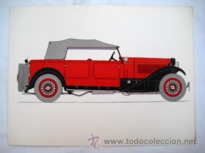 Coches y motocicletas: Lancia Dilambda 1930 Italia. OLIVER George A.(dibujo)