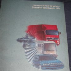 Coches y Motocicletas: QUEX COCHES AUTOMOVIL CAMIONES - MEMORIA ANUAL VOLVO 1994. Lote 38526004