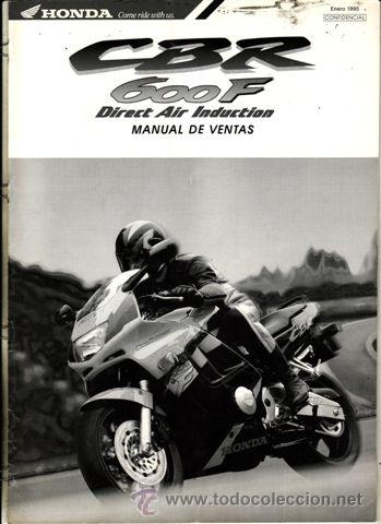 Coches y motocicletas: MANUAL PUBLICITARIO HONDA CBR 600 F A&Ntilde;O 1995. IDIOMA ESPA&Ntilde;OL 27 HOJAS.