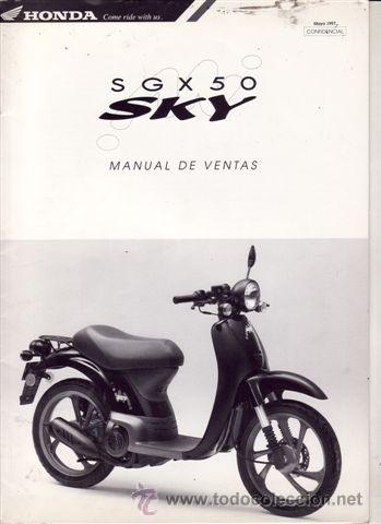 Coches y motocicletas: CATALOGO PUBLICITARIO HONDA SGX 50 SKY (ORIGINAL) IDIOMA ESPA&Ntilde;OL 23 P&Aacute;GINAS.