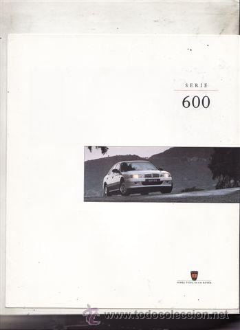 Coches y motocicletas: CATALOGO ROVER 600.