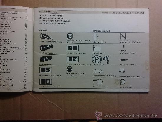 manual de instruccion del renault 12 - Comprar Catálogos, publicidad y