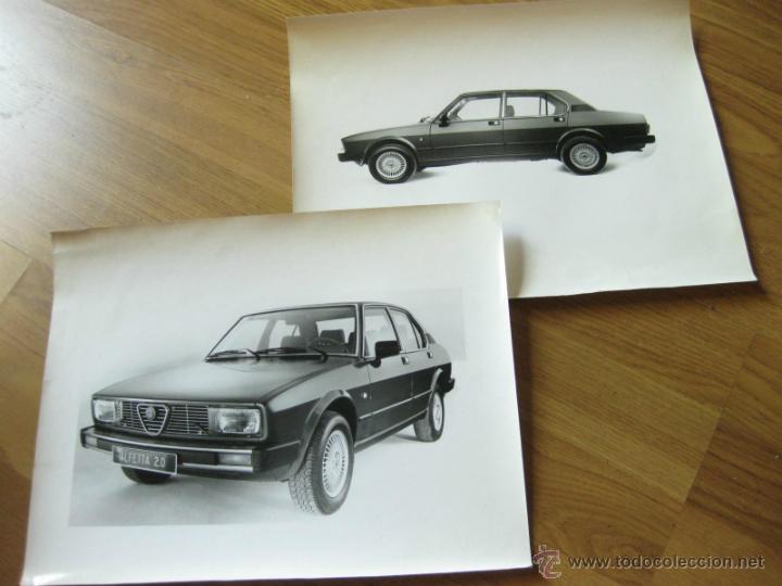 Coches y motocicletas: PAREJA DE FOTOGRAFIAS DEL ALFA ROMEO ALFETTA 2.0