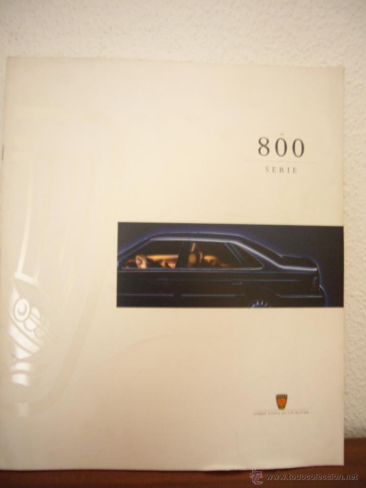 Coches y motocicletas: CAT&Aacute;LOGO PUBLICITARIO ROVER SERIE 800 (825SDI, 825SI, V6 COUP&Eacute;) 1996 (ESPA&Ntilde;OL)