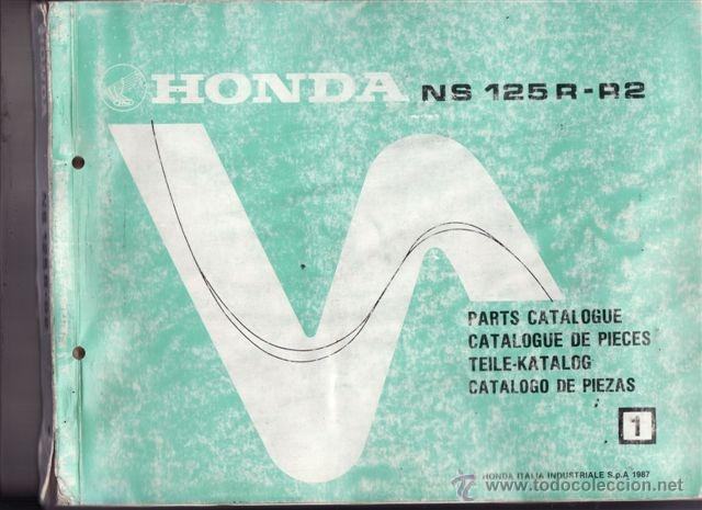 Coches y motocicletas: CATALOGO DE PIEZAS HONDA NS 125 R-R2 (ORIGINAL). 293 PAGINAS.