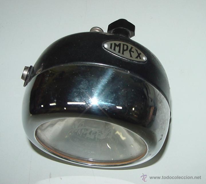 Carros e motociclos: ANTIGUO FARO DE MOTOCICLETA IMPEX, TAL COMO SE VE EN LAS FOTOS, MIDE 10 CMS. DE DIAMETRO, BUEN ESTAD