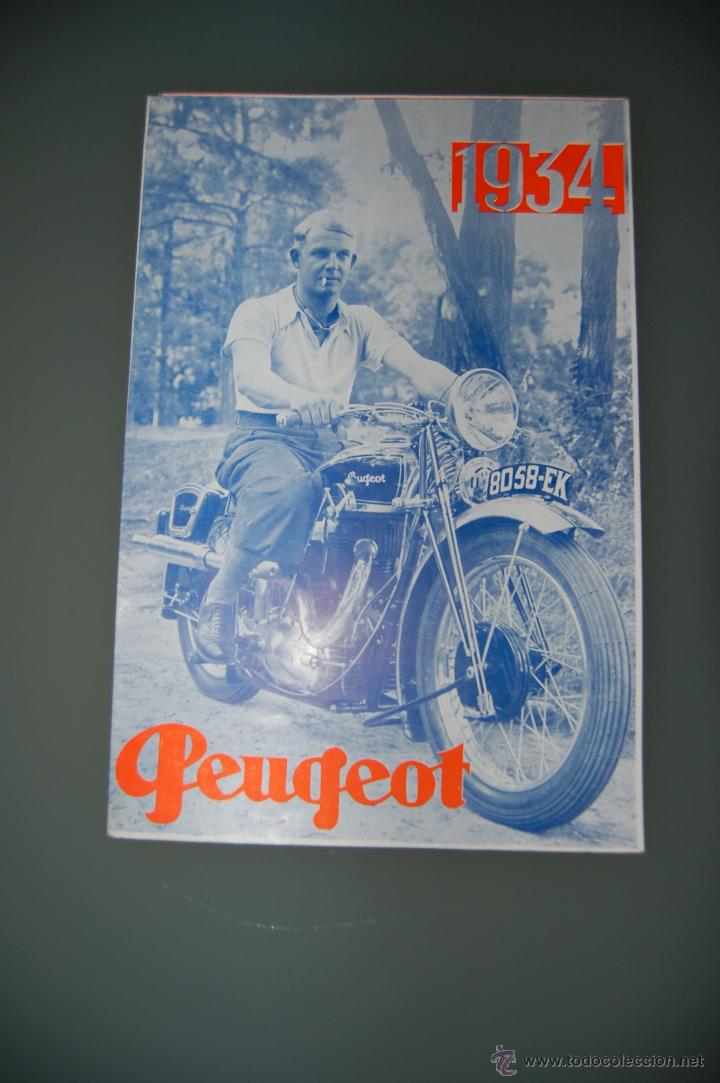 Coches y Motocicletas: PEUGEOT. CATALOGO DE MOTOCICLETAS DE 1934.