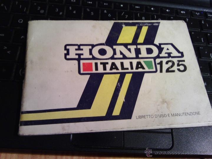 Coches y motocicletas: HONDA ITALIA 125 LIBRETTO D&acute;USO Y MANUTENZIONE