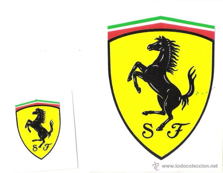 Voitures et Motocyclettes: ESCUDERIA FERRARI ADESIVO PLASTIFICADO