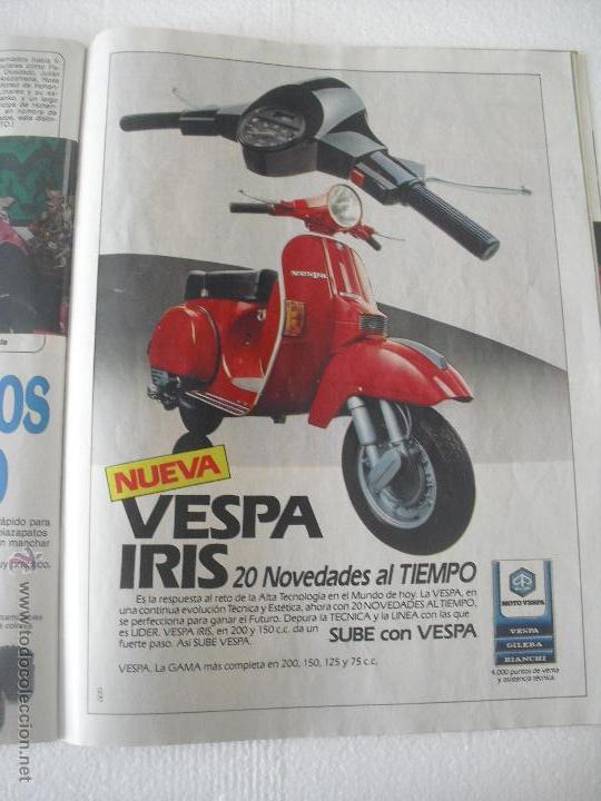 Coches y Motocicletas: Publicidad original Vespa. Moto. Recorte de prensa de 1985