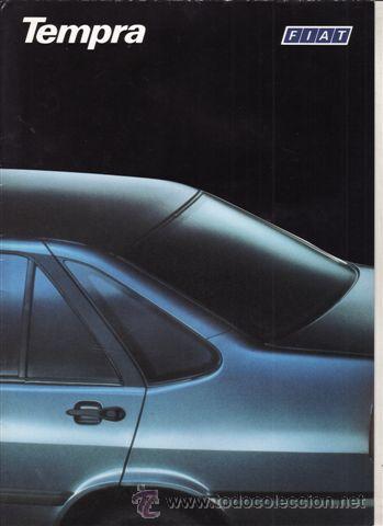 Coches y Motocicletas: CATALOGO PUBLICITARIO FIAT TEMPRA (ORIGINAL) IDIOMA ESPA&Ntilde;OL 7 PAGINAS DEPLEGABLE.