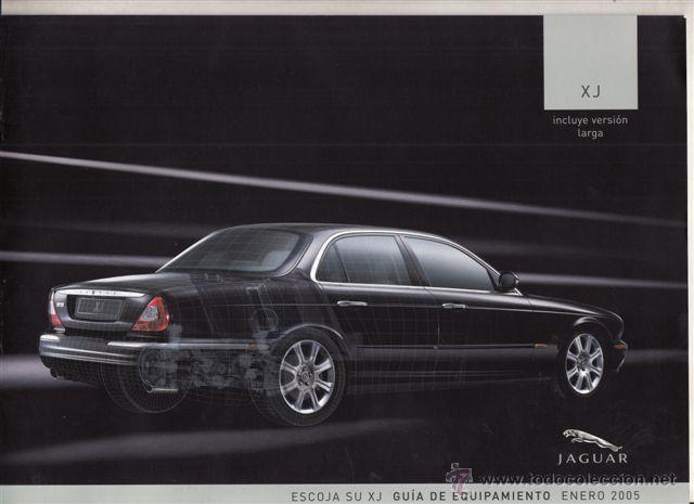 Coches y Motocicletas: CATALOGO PUBLICITARIO JAGUAR XJ (ORIGINAL) INCLUYE VERSION LARGA IDIOMA ESPA&Ntilde;OL 18 PAGINAS.