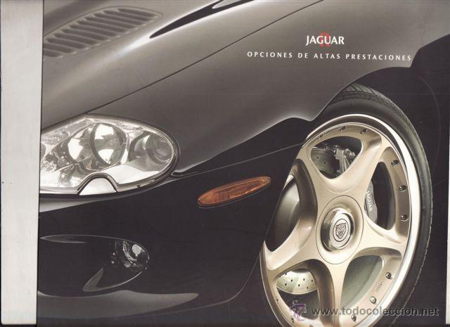 Coches y Motocicletas: CATALOGO PUBLICITARIO JAGUAR OPCIONES ALTAS PRESTACIONES (ORIGINAL) IDIOMA ESPA&Ntilde;OL 5 PAGINAS.