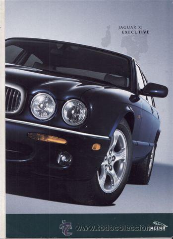 Coches y Motocicletas: CATALOGO PUBLICITARIO JAGUAR XJ EXECUTIVE (ORIGINAL) IDIOMA ESPA&Ntilde;OL 5 PAGINAS DESPLEGABLE.