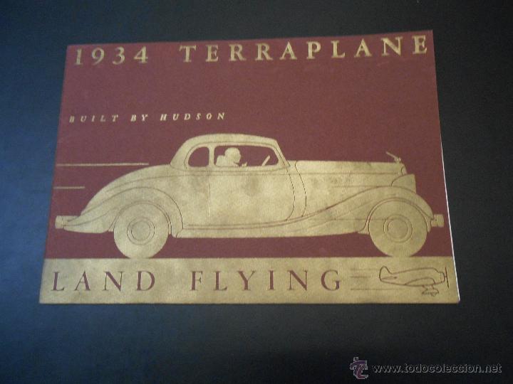 Cars and Motorcycles: CATALOGO COCHE BUILT BY HUDSON - 1934 TERRAPLANE - ORIGINAL USA