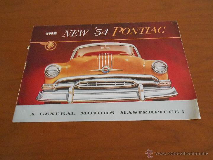 Cars and Motorcycles: CATALOGO DESPLEGABLE COCHE  PONTIAC 54  - ORIGINAL USA