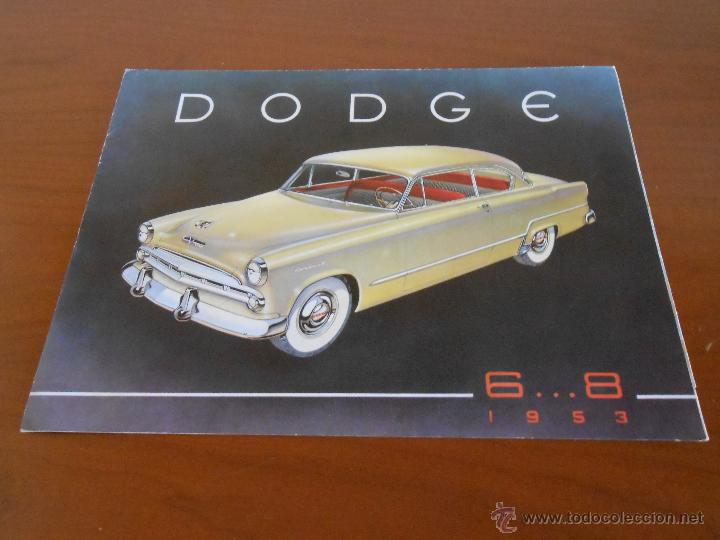 Voitures et Motocyclettes: CATALOGO DESPLEGABLE COCHE DODGE 1953