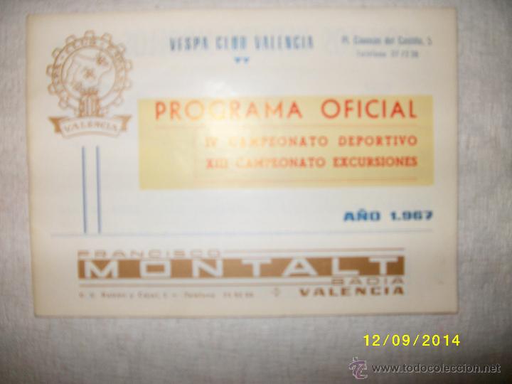 Coches y Motocicletas: VESPA CLUB VALENCIA 1967