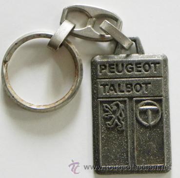 Coches y Motocicletas: LLAVERO DE PEUGEOT / TALBOT - PUBLICIDAD CONSESIONARIO DE COCHES LOGOTIPOS LOGOTIPO LOGO COCHE LOGOS