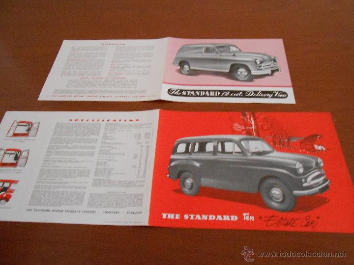 Voitures et Motocyclettes: STANDARD MOTOR - DOS CATALOGOS - ORIGINAL INGLATERRA