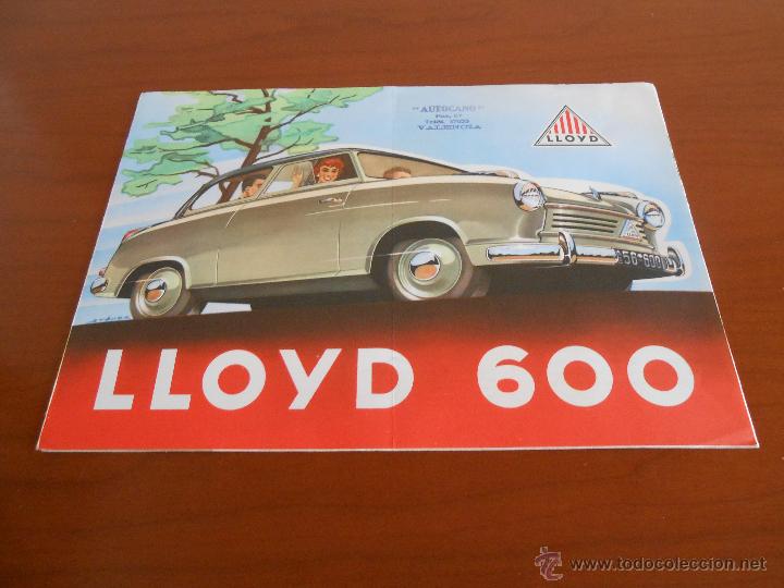 Cars and Motorcycles: CATALOGO TRIPTICO  COCHE LLOYD 600