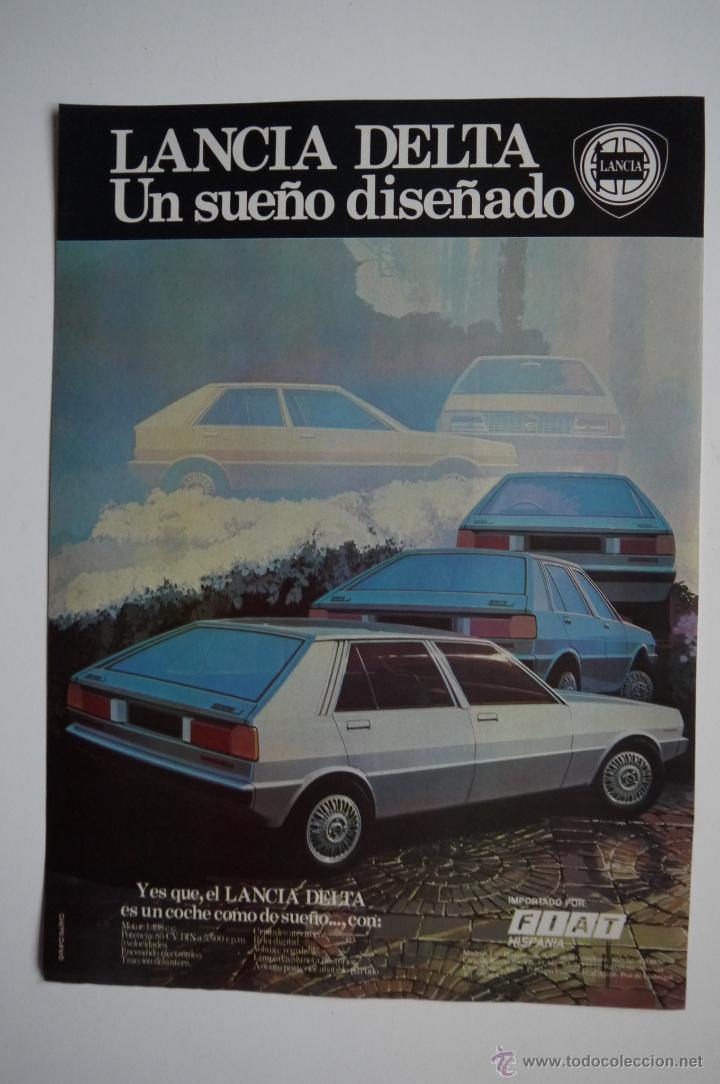 Coches y motocicletas: ANUNCIO PUBLICITARIO ESPA&Ntilde;A LANCIA DELTA 1982
