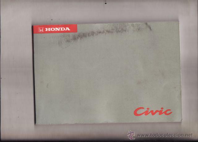 Coches y motocicletas: MANUAL DEL PROPIETARIO HONDA CIVIV (ORIGINAL) IDIOMA ESPA&Ntilde;OL 216 PAGINAS.