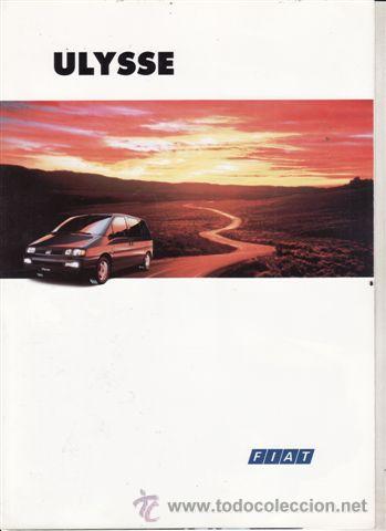 Coches y Motocicletas: CATALOGO PUBLICITARIO FIAT ULYSSE (ORIGINAL) IDIOMA ESPA&Ntilde;OL 8 PAGINAS DESPEGABLES.