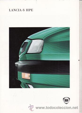 Coches y motocicletas: CATALOGO PUBLICITARIO LANCIA HPE (ORIGINAL) IDIOMA ESPA&Ntilde;OL 7 PAGINAS DESPEGABLES.
