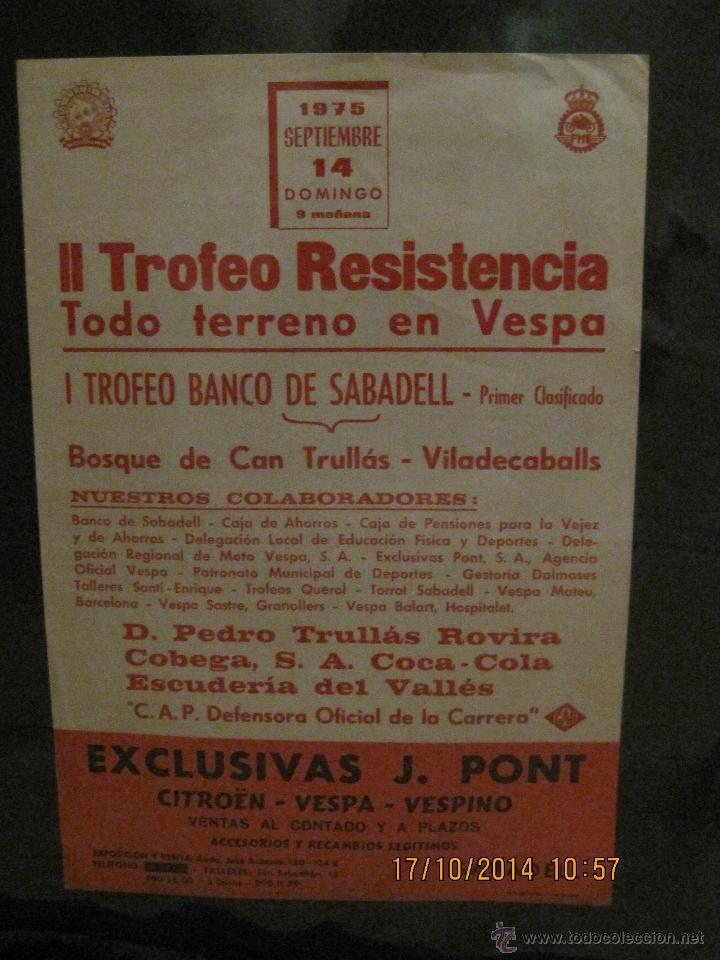 Coches y Motocicletas: II Trofeo de Reistencia todo terreno en Vespa- 1975