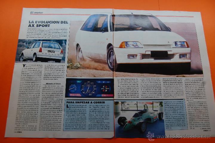 Coches y Motocicletas: ARTICULO - 1987 - CITROEN AX SPORT - 2 PAGINAS