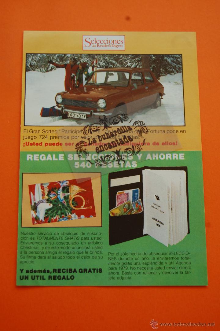 Coches y Motocicletas: PUBLICIDAD 1978 - COLECCION COCHES - CHRYSLER ESPA&Ntilde;A - simca 1200 PREMIO SORTEO