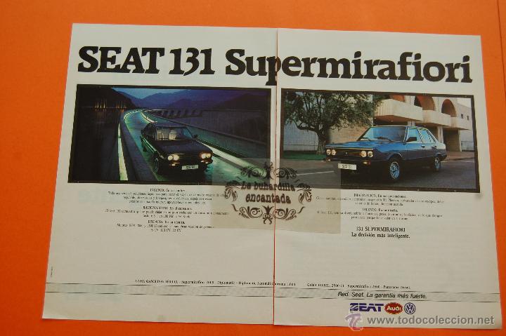 Autos und Motorr&auml;der: PUBLICIDAD 1983 - COLECCION COCHES - SEAT - 131 SUPERMIRAFIORI DOBLE PAGINA