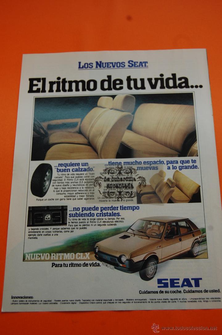 Autos und Motorr&auml;der: PUBLICIDAD 1981 - COLECCION COCHES - SEAT - RITMO CLX