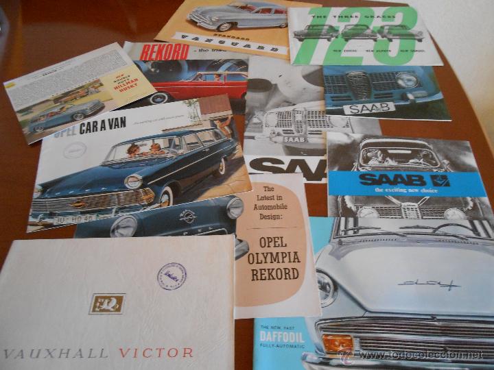 Cars and Motorcycles: LOTE DE 11 CATALOGOS COCHE DIFERENTES EN INGLES - COCHES A&Ntilde;OS 30-40-50 Y 60