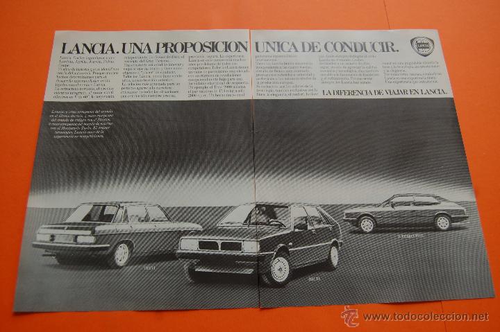 Coches y motocicletas: PUBLICIDAD 1982 - COLECCION COCHES - LANCIA - TREVI DELTA H.P. EXECUTIVE DOBLE PAGINA