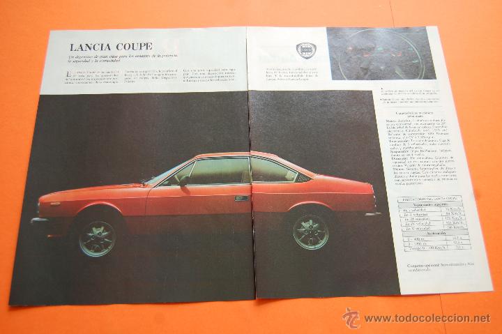 Coches y motocicletas: PUBLICIDAD 1979 - COLECCION COCHES - LANCIA - COUPE DOBLE PAGINA