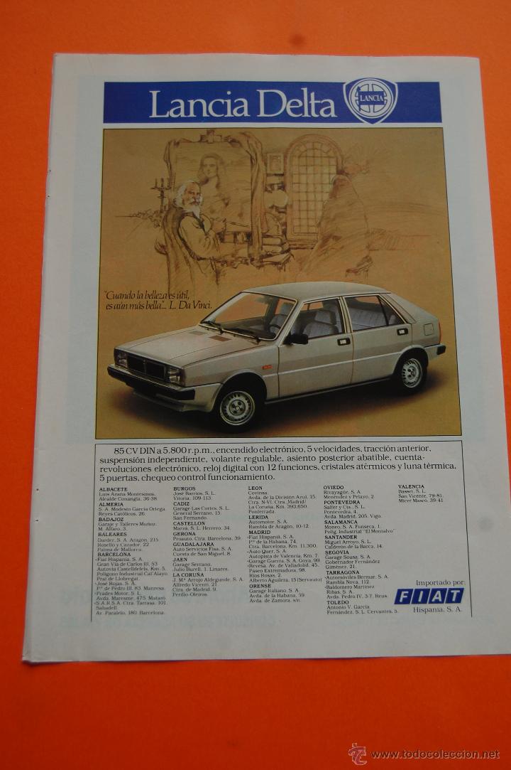 Coches y motocicletas: PUBLICIDAD 1981 - COLECCION COCHES - LANCIA - DELTA