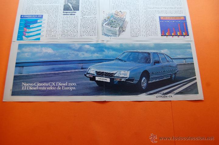 Coches y Motocicletas: PUBLICIDAD 1980 - COLECCION COCHES - CITROEN - CX 2500 DIESEL DOBLE PAGINA Y TRASERA