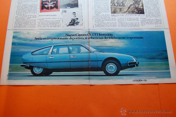 Coches y Motocicletas: PUBLICIDAD 1980 - COLECCION COCHES - CITROEN - CX  GTI DOBLE PAGINA Y TRASERA
