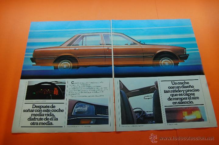 Coches y Motocicletas: PUBLICIDAD 1980 - COLECCION COCHES - PEUGEOT - 505 DOBLE PAGINA Y TRASERAS 4 PAGINAS PUBLICIDAD