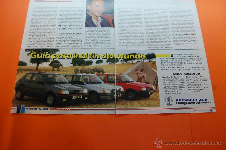 Coches y Motocicletas: PUBLICIDAD 1986 - COLECCION COCHES - PEUGEOT TALBOT - 205 GAMA DOBLE PAGINA