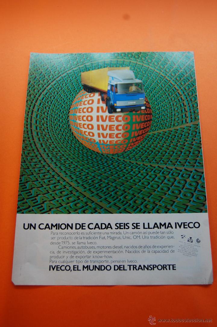 Coches y motocicletas: PUBLICIDAD 1982 - COLECCION COCHES - IVECO - SPONSOR OFICIAL MUNDIAL FUTBOL ESPA&Ntilde;A 82